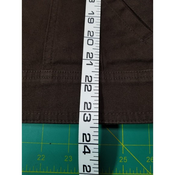 Christopher Banks Womens Roll Tab Long Sleeve Brown Button Up Jacket Sz Small - Picture 13 of 13